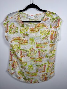 CYNTHIA ROWLEY | 100% Linen Tee Shirt Size M
